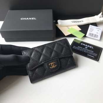 Chanel Card Holder with Gold Hardware