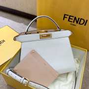 Fendi Peekaboo ISeeU Medium Bag White - 3