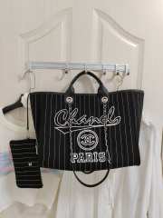 Chanel Large Shopping Bag in Black - 1