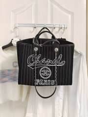 Chanel Large Shopping Bag in Black - 3