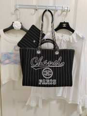 Chanel Large Shopping Bag in Black - 4