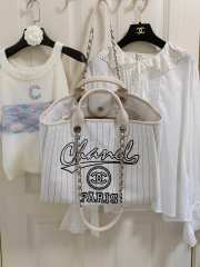 Chanel Large Shopping Bag in White - 2