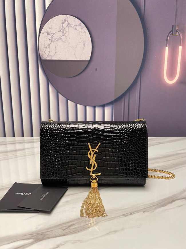 YSL Kate Medium Chain Bag with Gold Hardware - 1