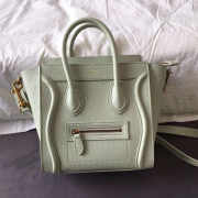 Celine Nano Luggage Calfskin Handbag in White - 1