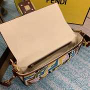 Fendi Ff Fish-eye Motif Medium Baguette Bag - 4