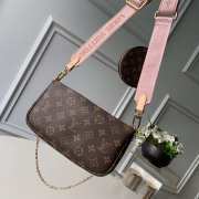 Louis Vuitton Multi-pochette Bag with Pink Strap - 2