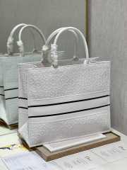 Dior Large Book Tote Bag in White - 5