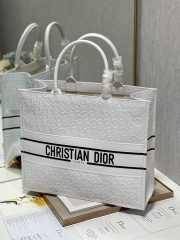 Dior Large Book Tote Bag in White - 3