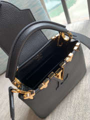 Louis Vuitton Capucines Mini Bag M56669 in Black - 3