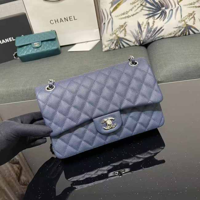 Chanel Medium Flap Bag with Silver Hardware - 1