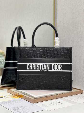 Dior Medium Book Tote Bag in Black