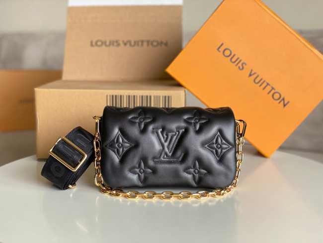 Louis Vuitton Wallet on Strap in Black M81398 - 1