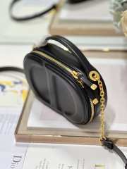 Dior CD Signature Bag with Strap in Black 18cm - 3