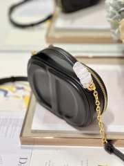 Dior CD Signature Bag with Strap in Black 18cm - 4