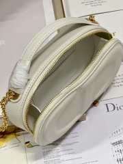 Dior CD Signature Bag with Strap in White 18cm - 3