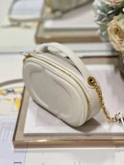 Dior CD Signature Bag with Strap in White 18cm - 4