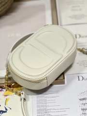 Dior CD Signature Bag with Strap in White 18cm - 6