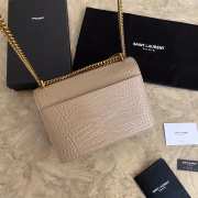 YSL Sunset Crocodile Bag with Gold Hardware 22cm - 5