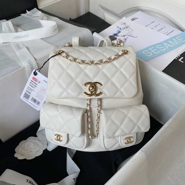 Chanel Backpack in White - 1