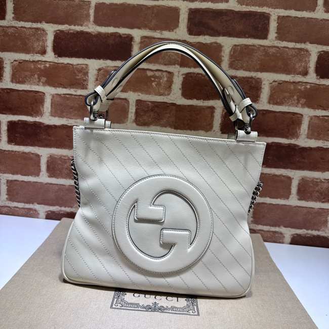 Gucci Blondie Small Tote Bag in White 30cm - 1