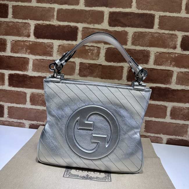 Gucci Blondie Small Tote Bag in Silver 30cm - 1