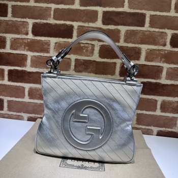 Gucci Blondie Small Tote Bag in Silver 30cm