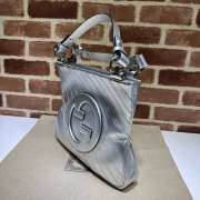 Gucci Blondie Small Tote Bag in Silver 30cm - 6