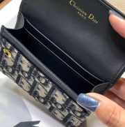 Dior Oblique Saddle Card Holder 10cm - 2