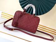 Louis Vuitton SPEEDY Bag with Wine Red 30cm - 1