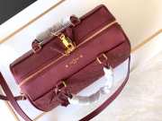 Louis Vuitton SPEEDY Bag with Wine Red 30cm - 2