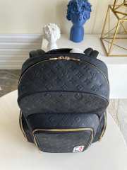 LV NBA Black Monogram Leather Backpack M57972 - 5