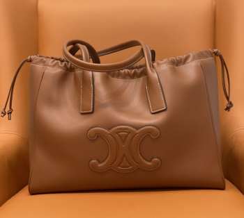 Celine Cabas Drawstring Cuir Triomphe Tote Bag 02