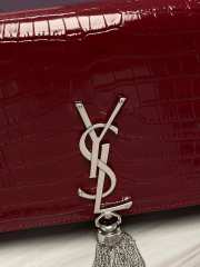 YSL Kate Medium Chain Bag with Silver Hardware  - 4