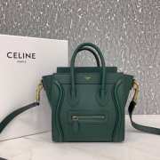 Celine Nano Luggage Calfskin Handbag in Green - 1