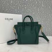 Celine Nano Luggage Calfskin Handbag in Green - 5