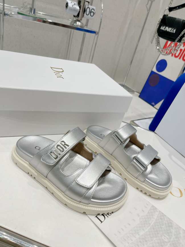 Dior Slide in Silver - 1