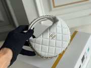 Chanel Chain Around Hobo Pouch in White 16cm  - 6