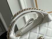 Chanel Chain Around Hobo Pouch in White 16cm  - 3