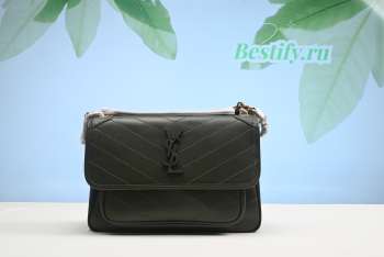 YSL Niki Shoulder Bag in Green 28cm