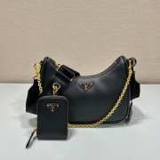 Prada Saffiano Re-Edition Shoulder Bag Black - 1