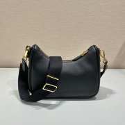 Prada Saffiano Re-Edition Shoulder Bag Black - 5