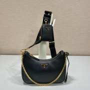 Prada Saffiano Re-Edition Shoulder Bag Black - 4