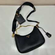 Prada Saffiano Re-Edition Shoulder Bag Black - 3