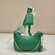 Prada Saffiano Re-Edition Shoulder Bag Green - 2