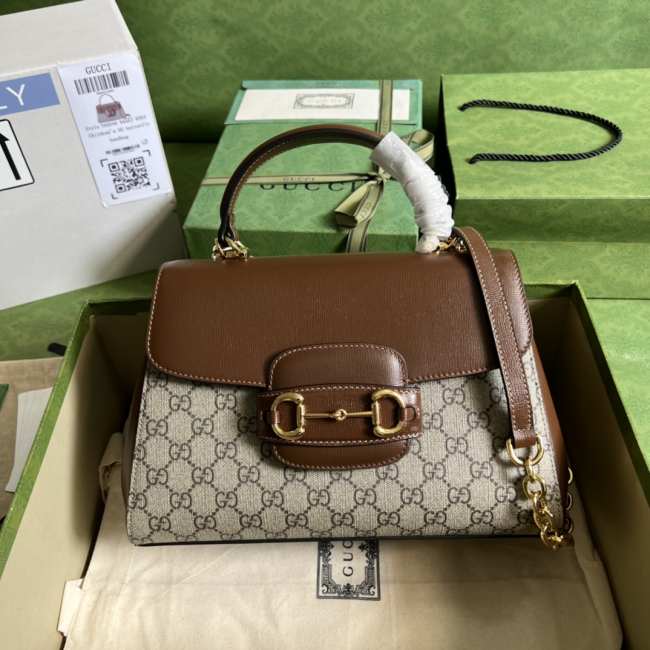 Gucci Horsebit 1955 Handbag Brown 29cm - 1