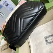 Gucci GG Marmont Multi-Use Mini Bag Black Pink White - 5