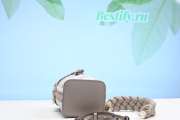 Fendi Mon Tresor Gray FF canvas mini-bag-12*10*18cm - 5