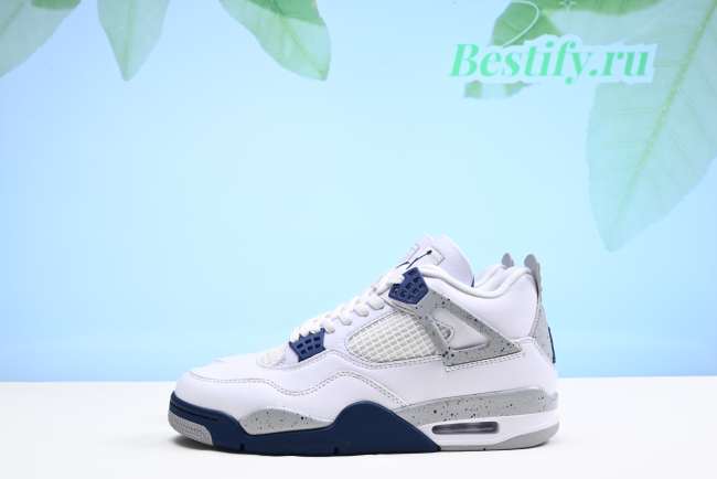 Air Jordan 4 Retro White Midnight Navy DH6927-140 - 1