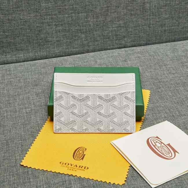 Goyard Card Holder in White - 1