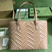 Gucci GG Marmont Large Tote Bag in Beige - 1